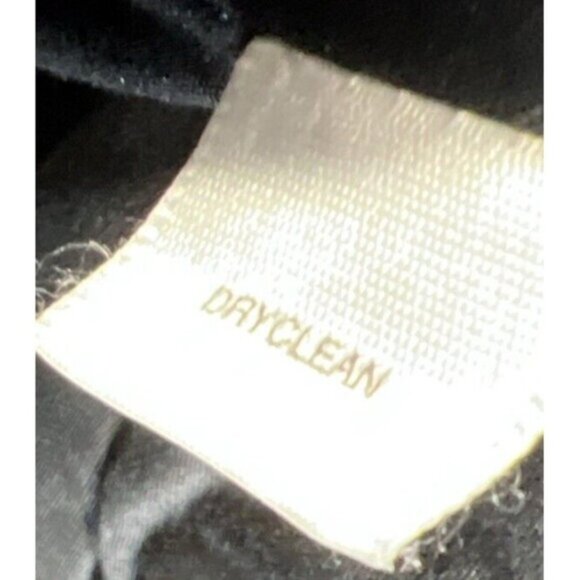 WHBM White House Black Market Dress 10 Floral Black White Strapless Cotton Zip - Picture 10 of 10